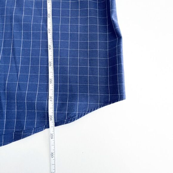 Calvin Klein Men Dress Shirt Regular Fit Shirt Button Long Sleeve Blue Size 16.5 - Picture 4 of 6